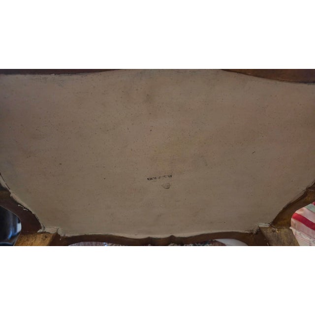 1950s Italian Florentine Hand-Painted Sewing or Jewelry Box on Cabriole-Leg Stand For Sale - Image 18 of 18