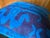 Navy Blue Vintage Turkish Wool Emblem Pillow For Sale - Image 8 of 12
