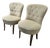 Pair of Armless Slipper Lounge Side Chairs For Sale