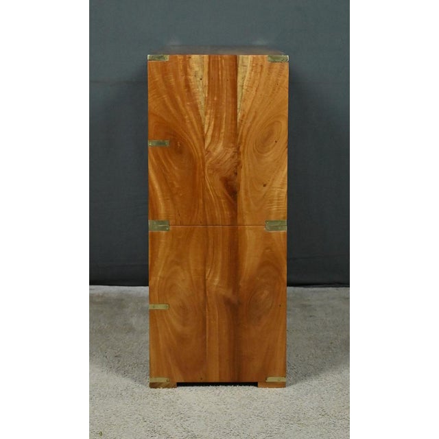 20th Century Mahogany Marine Chest of Drawers, India For Sale - Image 12 of 18