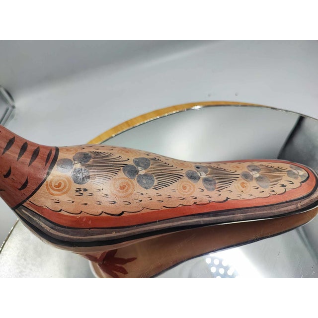 Mexican Tonala Ceramic Bird Figurine, 1960s For Sale - Image 3 of 7