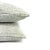 Perennials Rock Steady in White Sands Pillow Cover - Euro Sham - Gray and White Textured Speckle Outdoor Cushion Cover For Sale - Image 4 of 6