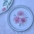 Butterflies and Pink, Yellow, and Blue Garden Flowers Decorative Wall Plate Curation- Set of 7 For Sale - Image 12 of 14
