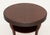 Barbara Barry Barbara Barry Attributed Mahogany Circular Occasional Table For Sale - Image 4 of 7
