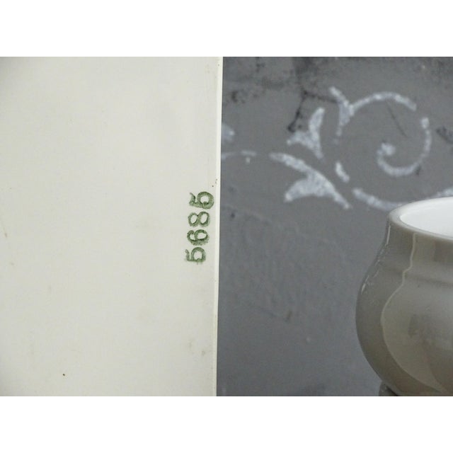 Ceramic 1930s Square Art Deco Ceramic Wall Clock For Sale - Image 7 of 11