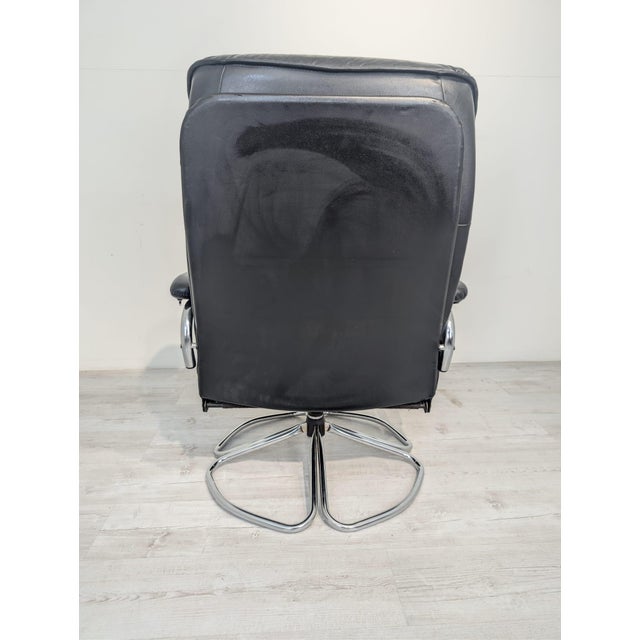 Danish Unico Lounge Chair in Leather and Chrome, 1960s For Sale - Image 11 of 18