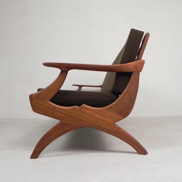 Teak Three-Seater Sofa from De Ster Geldermalsen, Gelderland, 1960s For Sale - Image 9 of 18