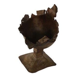 Brutalist Bronze Exploded Sphere Sculpture For Sale