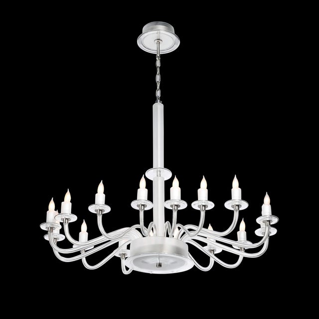 Mid-Century Modern Classical Hand-Blown Murano Glass 16-Arm Chandelier For Sale - Image 4 of 18
