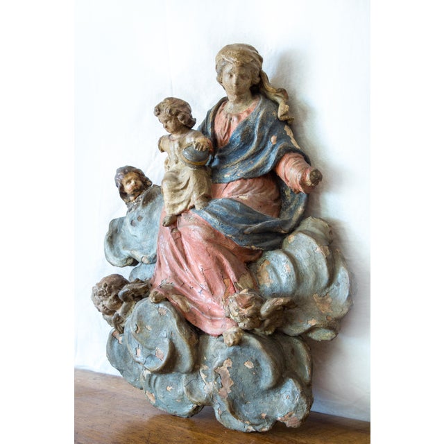 Vintage Terracotta Sconce, France, 18th century For Sale - Image 3 of 5