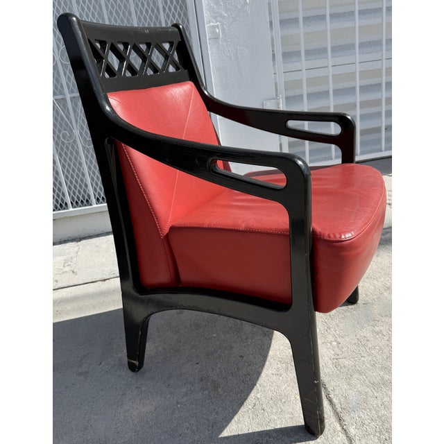 Pair of Cunard Cruise Ship Lounge Chairs From Late 40's For Sale - Image 9 of 12