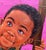 Figurative The Girl and the Bamboo 2 by Joseph Idowu | Acrylic on canvas of a girl with bamboo and a pink background For Sale - Image 3 of 4