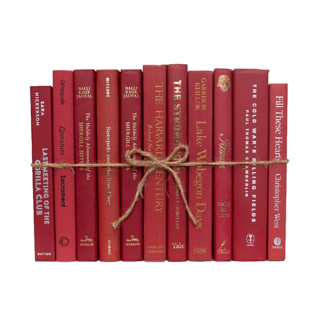 Modern Decorative Books - Cherry Book Bundle - 1 Foot of Red Books For Sale - Image 3 of 4