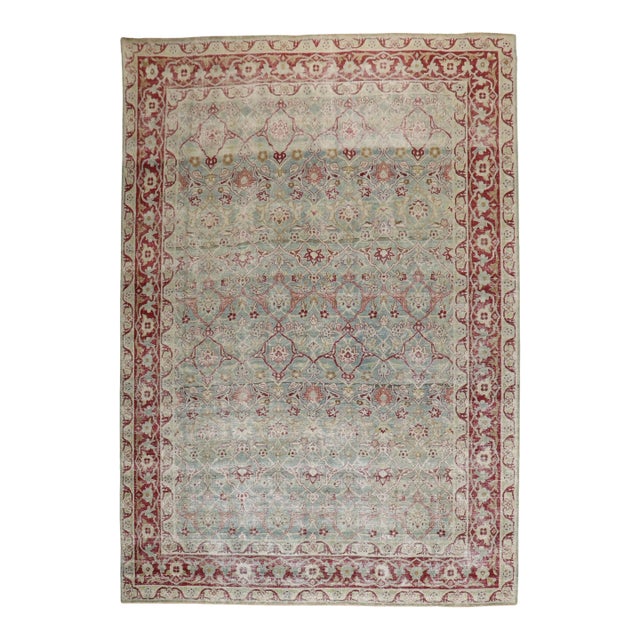 Antique Zabihi Collection Persian Isfahan Rug For Sale