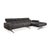 Monroe Leather Corner Sofa in Grey Anthracite and Wood Brown with Right Chaise Lounge and Manual Function from Koinor For Sale - Image 5 of 18