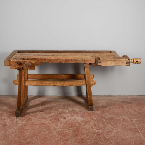 Carpenter's Work Table in Wood For Sale - Image 9 of 9