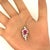 Metal 2.11 Carat Burmese Ruby Diamond Platinum Pendant Necklace, Gia Certified For Sale - Image 7 of 8