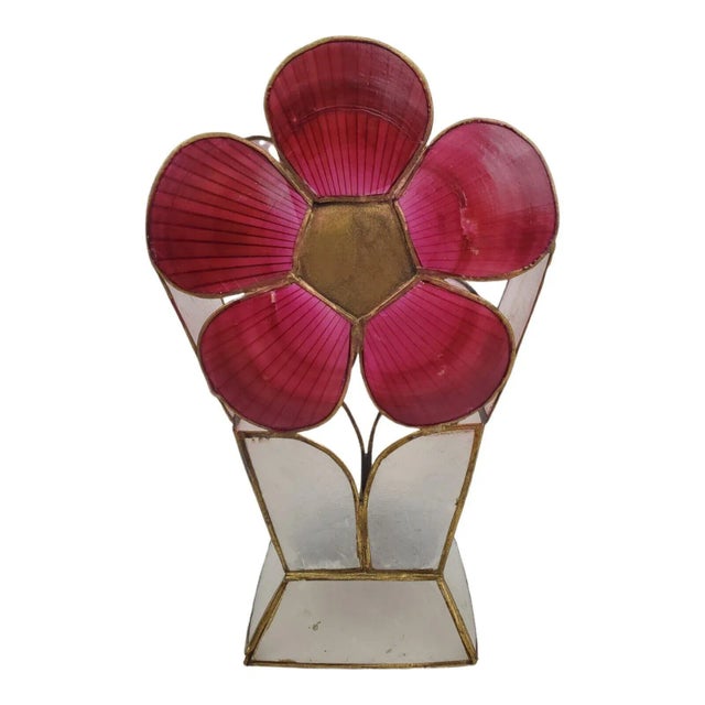1960s Capiz Shell Flower Vase/Pencil Holder For Sale - Image 10 of 13