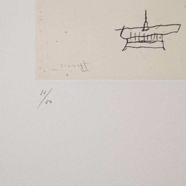 Modern Joan Brossa, Abstract Composition, 1970s, Etching For Sale - Image 3 of 5