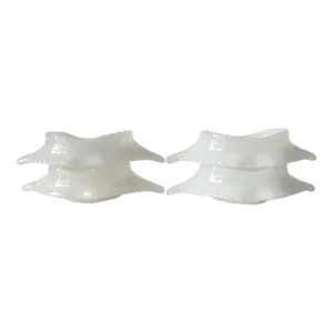 1950s Milk Glass Deviled Crab Baking Shells by McKee Glassbake - Set of 4