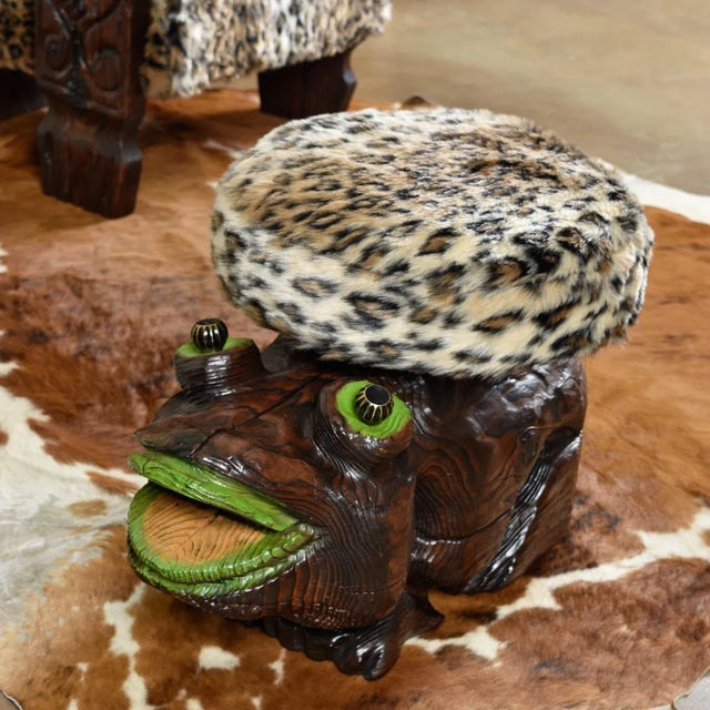 This listing is for the frog foot stool alone. The chairs are sold separately. Jump at the opportunity to own this...