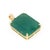 Statement 14.22 Carat Natural Green Emerald Solitaire Pendant in 14k Yellow Gold For Sale - Image 4 of 15