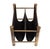 Vintage Brass and Canvas Magazine Holder, 1970s For Sale - Image 4 of 10