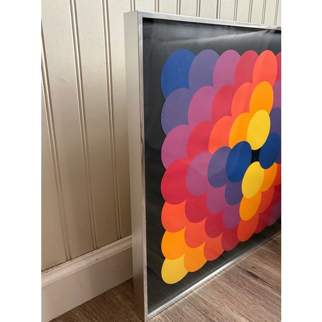 1970s Herbert Bayer Signed Serigraph Chromatic Accumulation Ap 17/65 Bauhaus Artwork For Sale In Aspen - Image 6 of 12