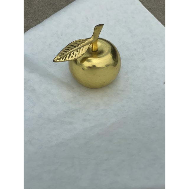 Metal Brass Apple Bell For Sale - Image 7 of 7