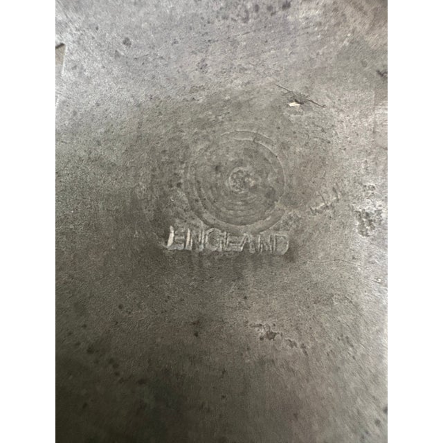 Antique Pewter Porringer Bowl For Sale - Image 4 of 5