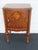 Jacobean Early 1900s Inlay Tall Nightstand End Side Table 6609 For Sale - Image 10 of 13