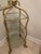 Metal Vintage Metal Rope Twist Design Etagere With 4 Glass Shelves For Sale - Image 7 of 10