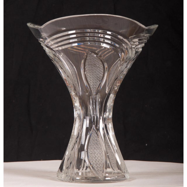 Vintage Crystal Flower Vase, 1970s For Sale - Image 12 of 12