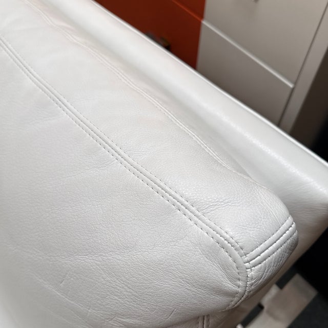 Linen Milo Baughman for Crate & Barrel Lounge Chair For Sale - Image 8 of 12