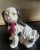 Ceramic Pair of Vintage Staffordshire Glazed Pottery Spaniel Cavaliers For Sale - Image 7 of 11