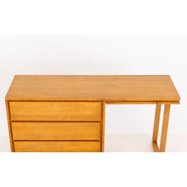 Mid-Century Modern Conant Ball Maple Writing Desk For Sale - Image 3 of 11