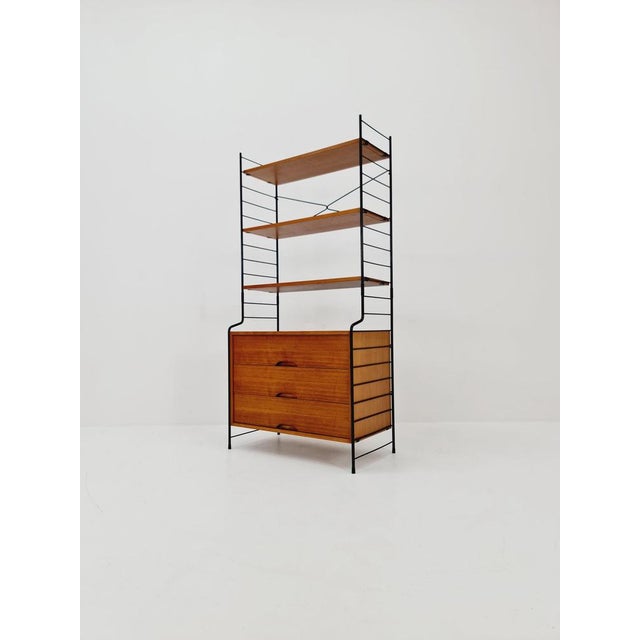 Bookcase with Cabinet in Teak from WHB Germany, 1950s For Sale - Image 11 of 11
