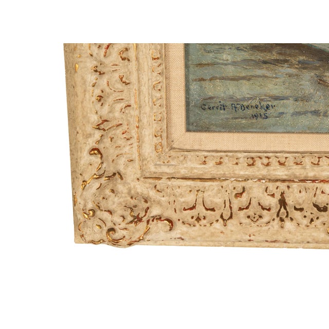 American Impressionist Oil Painting Provincetown Cape Cod Massachusetts by Gerrit Beneker, 1915 For Sale - Image 17 of 18