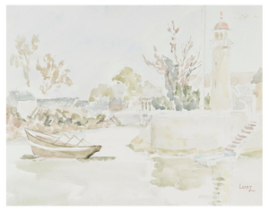 Evelyne Luez, Composition, 20th Century, Watercolour on Paper