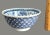 Vintage Pair of Blue & White Porcelain Floral Japanese Asian Serving Rice Bowls, Marked For Sale - Image 6 of 7