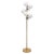Mid-Century German Opaline Globe Floor Lamp in Brass from Kaiser, 1959 For Sale - Image 11 of 11
