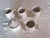 White Vintage Sears Federalist White Ironstone Dinnerware Set - (Complete Service for 8 and Serving Pieces) Bonus Free Crystal Wine Glasses - 81 Pieces For Sale - Image 8 of 18