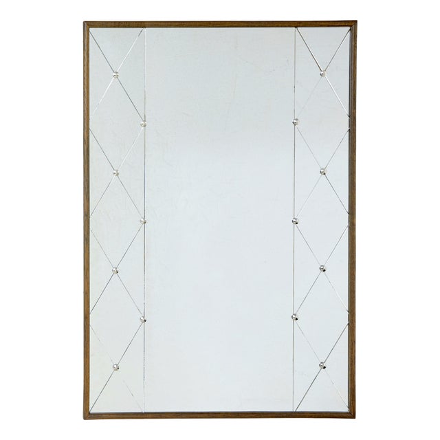 Large Mid-Century Swedish Segmented Wall Mirror, 1960 For Sale