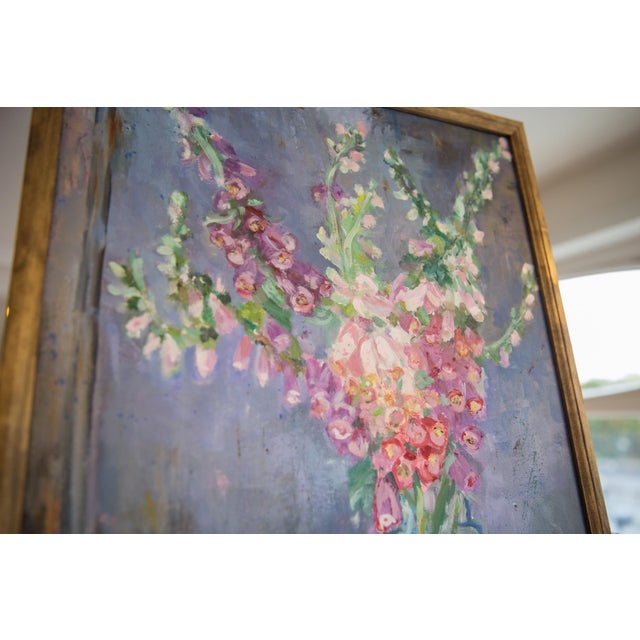 Textile Grace B. Keogh Painting "Foxgloves" For Sale - Image 7 of 10