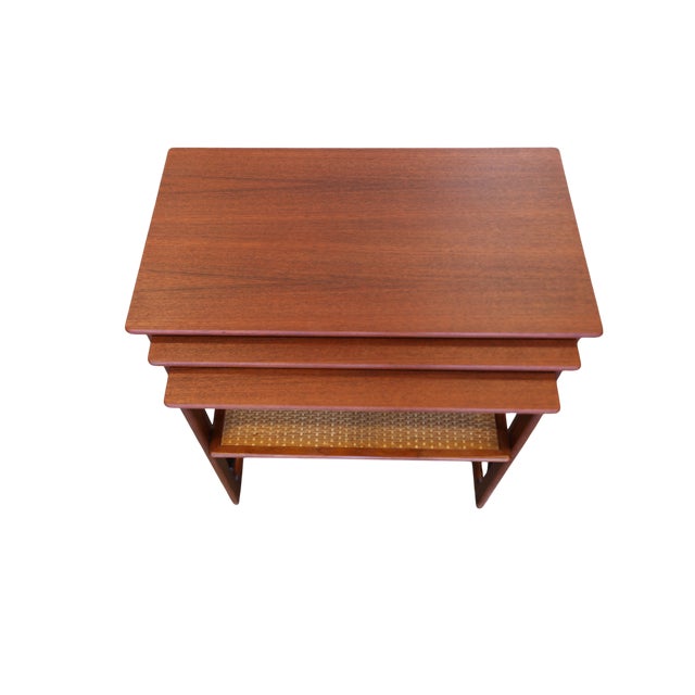 Teak Nesting Desks by Johannes Andersen for CFC Silkeborg, 1960s, Set of 3 For Sale - Image 12 of 15
