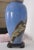 Antique Blue Satsuma Pottery Chinoiserie Lamp For Sale - Image 4 of 5