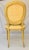 Late 20th Century Louis XVI Yellow Upholstered Side Chair For Sale In Palm Springs - Image 6 of 10