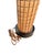 Mid-Century Geometric Table Lamp With Textured Column and Drum Shade For Sale - Image 9 of 9