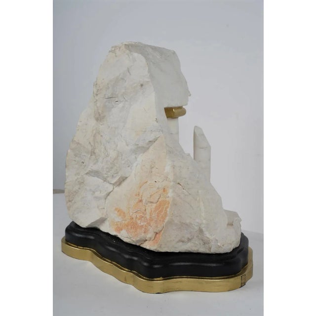 Italian Grand Tour Style Carved Marble Stone Ruins Sculpture For Sale - Image 4 of 9