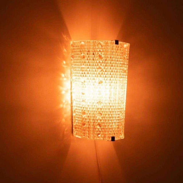 Vintage Glass Wall Lamp in the style of Carl Fagerlund for Lyfa For Sale - Image 6 of 8